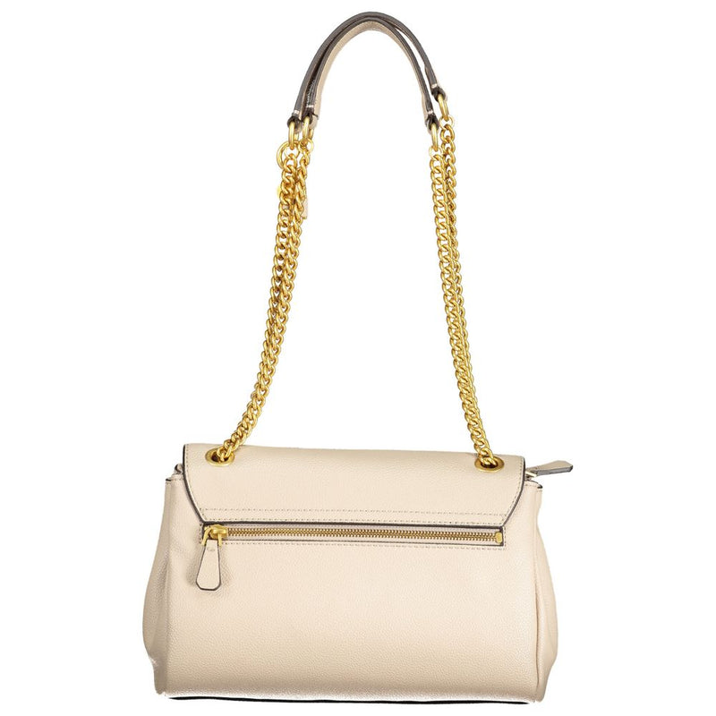 Beige Polyethylenhandtasche