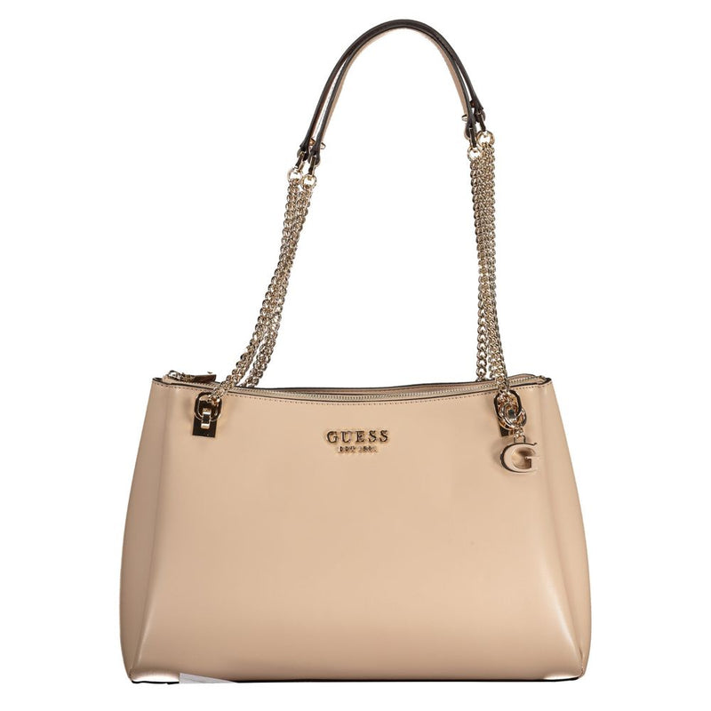 Beige Polyethylenhandtasche