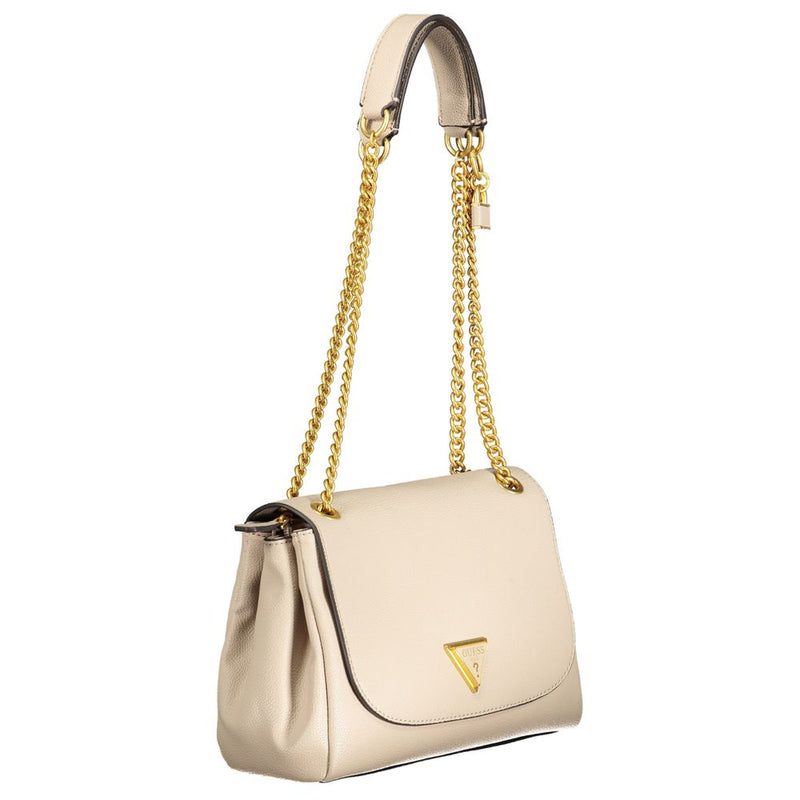 Beige Polyethylenhandtasche