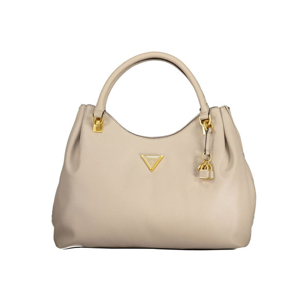 Beige Polyethylenhandtasche