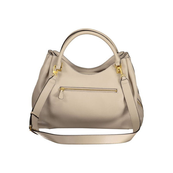 Beige Polyethylenhandtasche