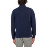 Blauer Baumwollpullover