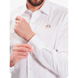 Chemise en coton blanc