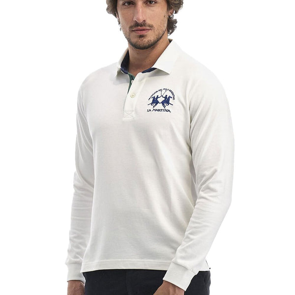 Polo de algodón blanco