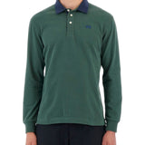 Shirt di polo in cotone verde