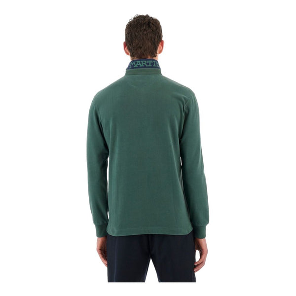 Shirt di polo in cotone verde