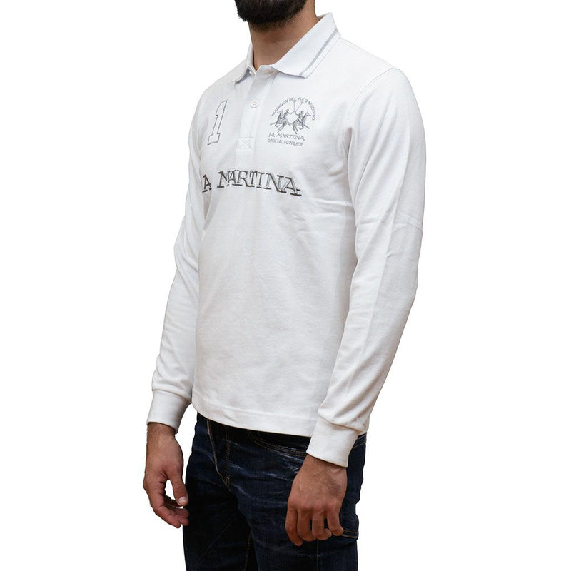 Polo de algodón blanco