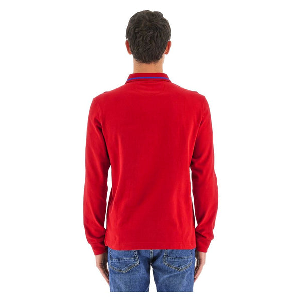 Polo de algodón rojo