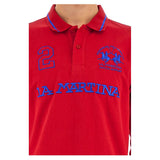 Red Cotton Polo Shirt