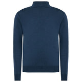 Blauer Acrylpullover