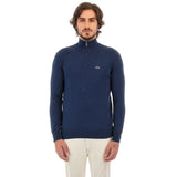 Blauer Acrylpullover