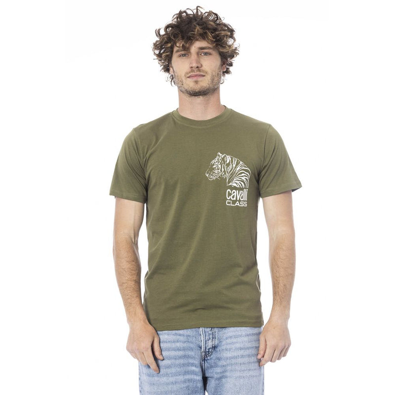 Camiseta de algodón verde