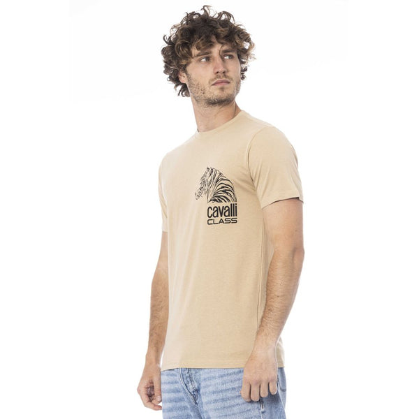 T-shirt di cotone beige