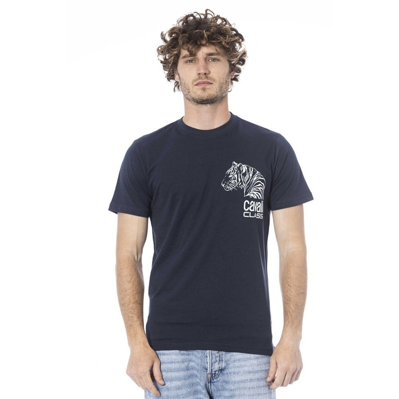 T-shirt en coton bleu