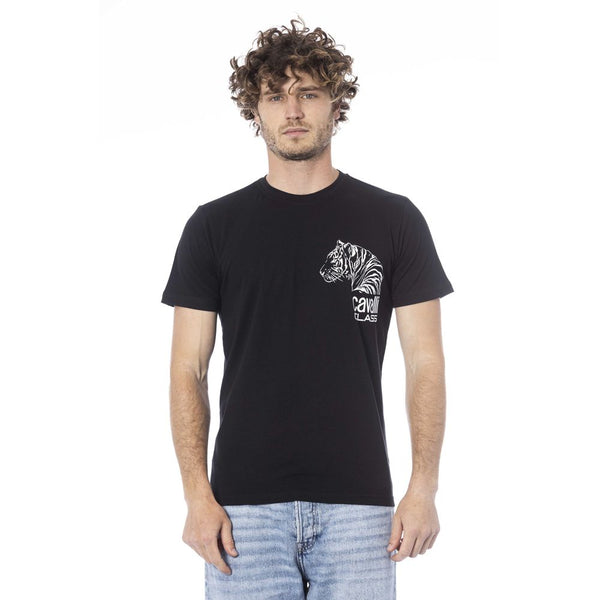 Camiseta de algodón negro