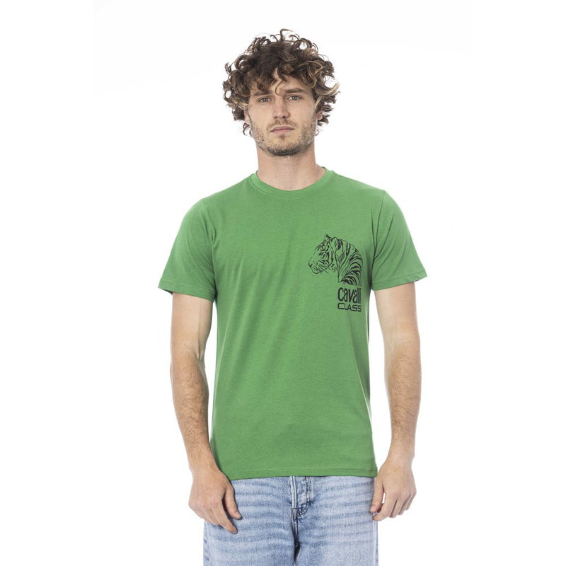 Camiseta de algodón verde