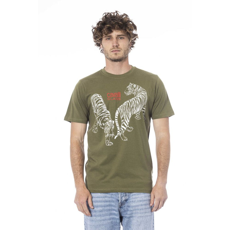 T-shirt in cotone verde