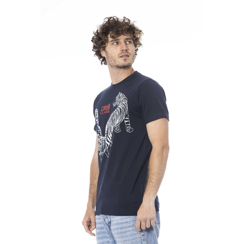 T-shirt en coton bleu