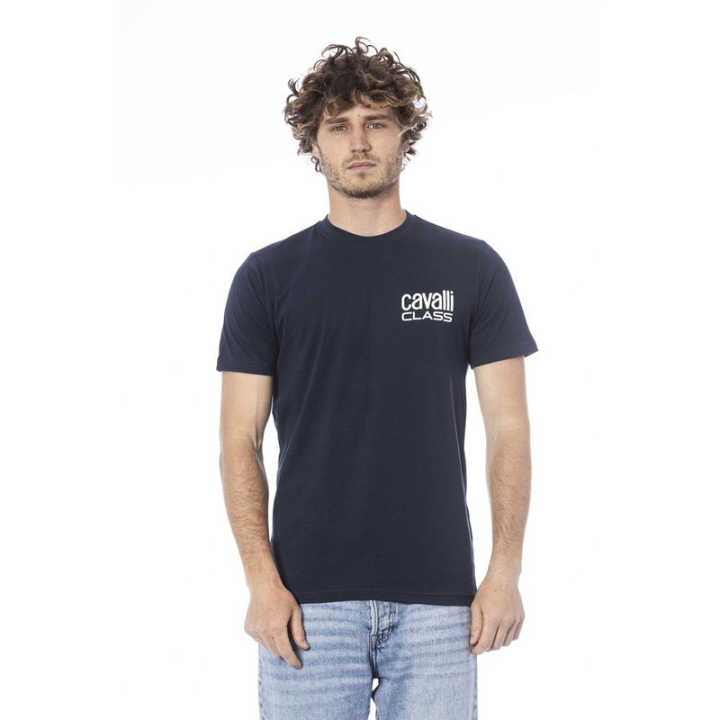 T-shirt di cotone blu