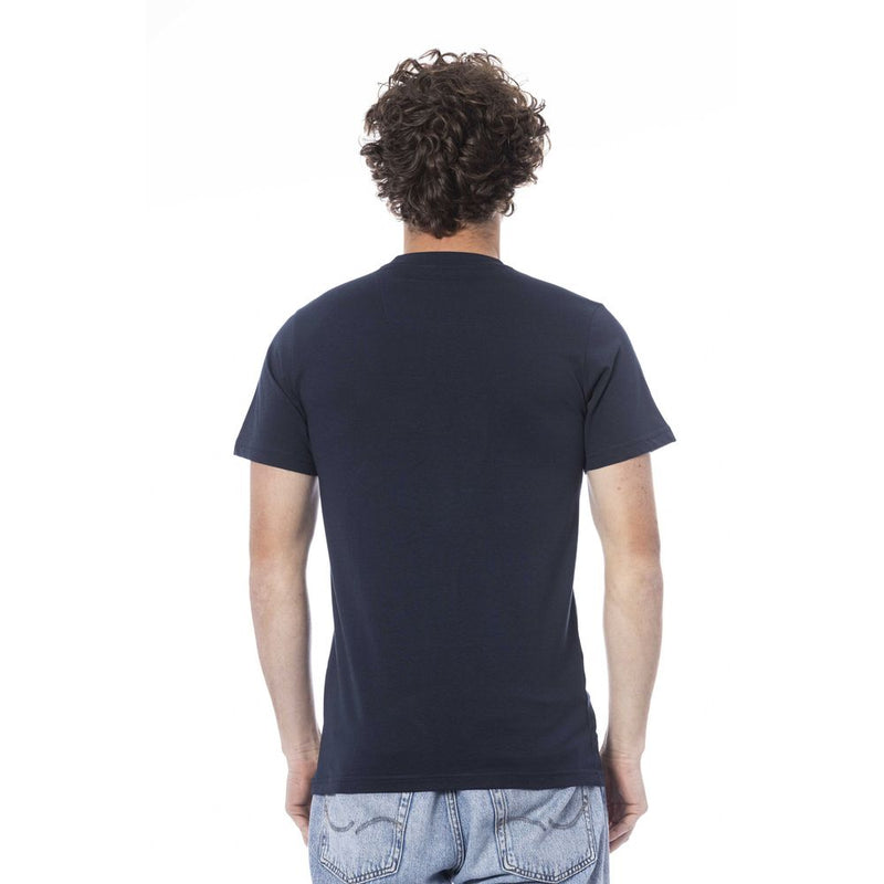 T-shirt di cotone blu