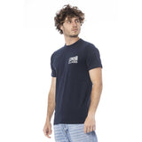 Blaues Baumwollt-Shirt