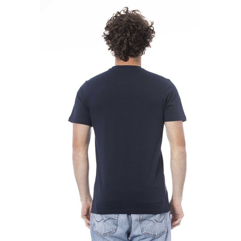 T-shirt di cotone blu