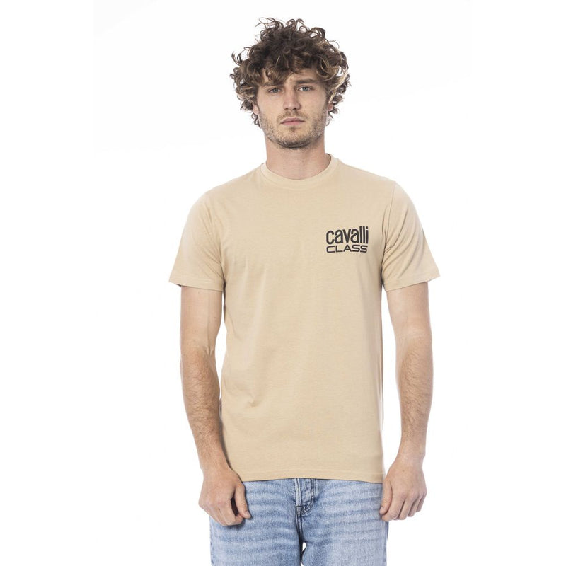 Camiseta de algodón beige