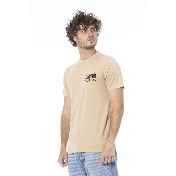 Camiseta de algodón beige