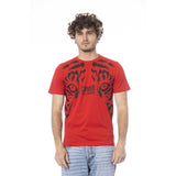 Red Cotton Men T-Shirt