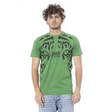 Camiseta de algodón verde