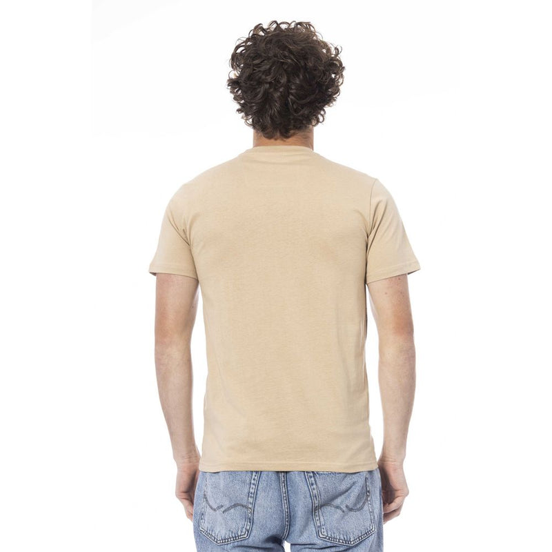 T-shirt di cotone beige