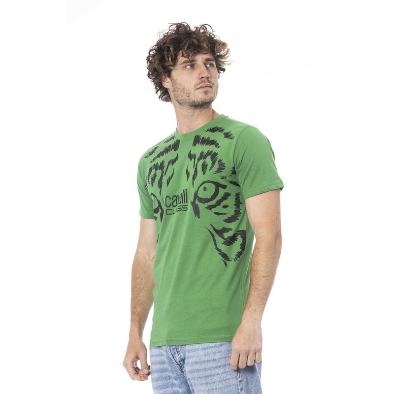 Camiseta de algodón verde