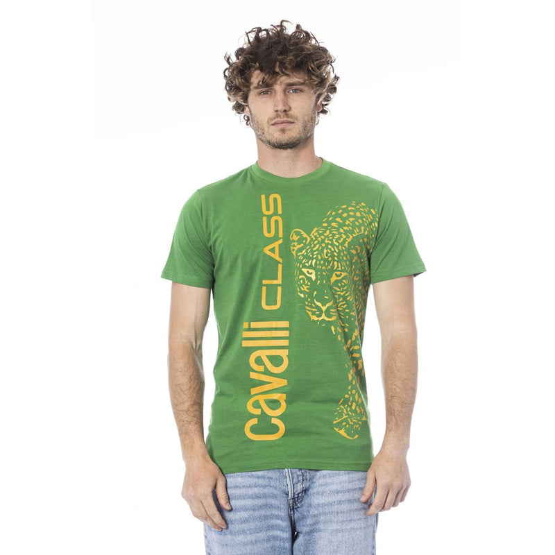 Camiseta de algodón verde