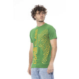 Camiseta de algodón verde