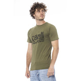 T-shirt in cotone verde