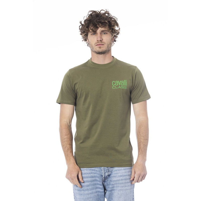 Camiseta de algodón verde