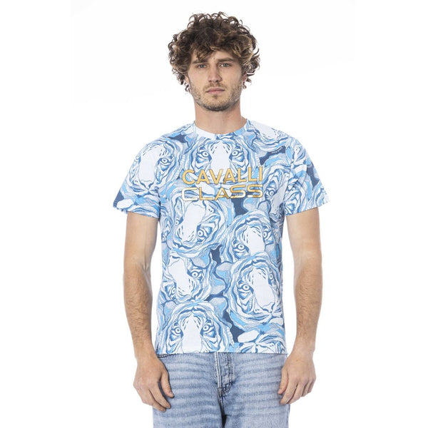 T-shirt en coton bleu clair