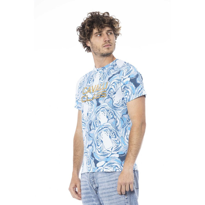 T-shirt en coton bleu clair