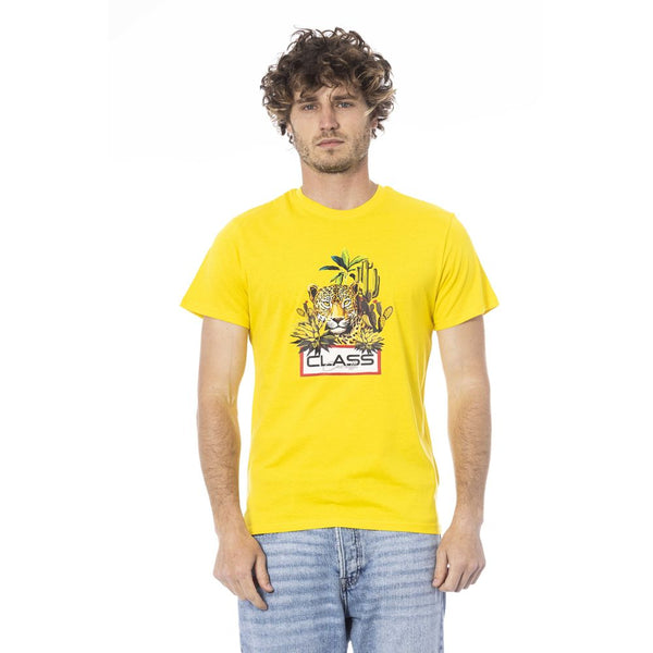 T-shirt di cotone giallo