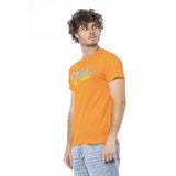 Orangefarbenes Baumwoll-T-Shirt