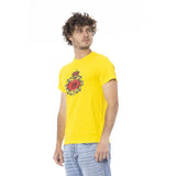 T-shirt di cotone giallo