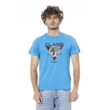 T-shirt en coton bleu clair