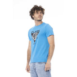 T-shirt en coton bleu clair