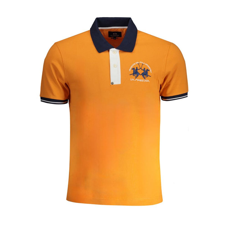 Polo de algodón naranja