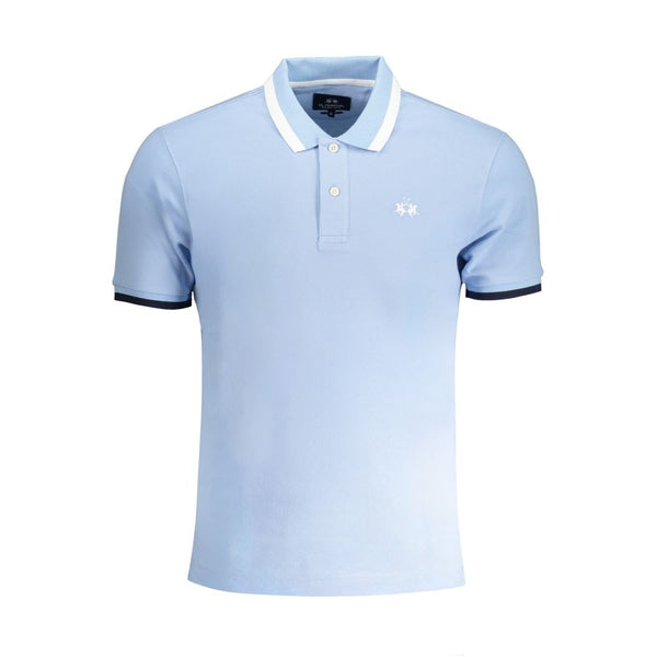 Light Blue Cotton Polo Shirt