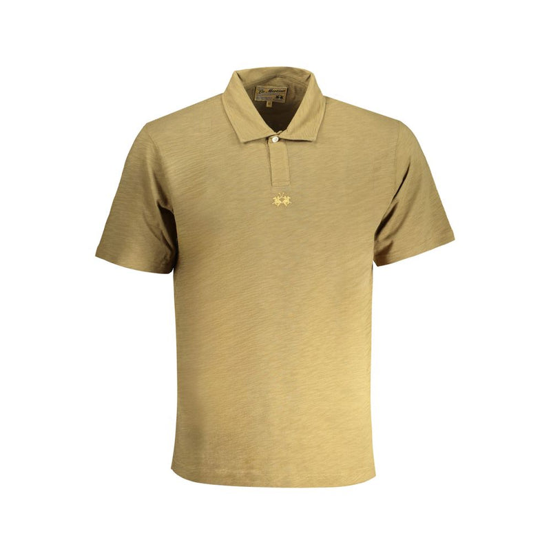 Shirt di polo in cotone verde