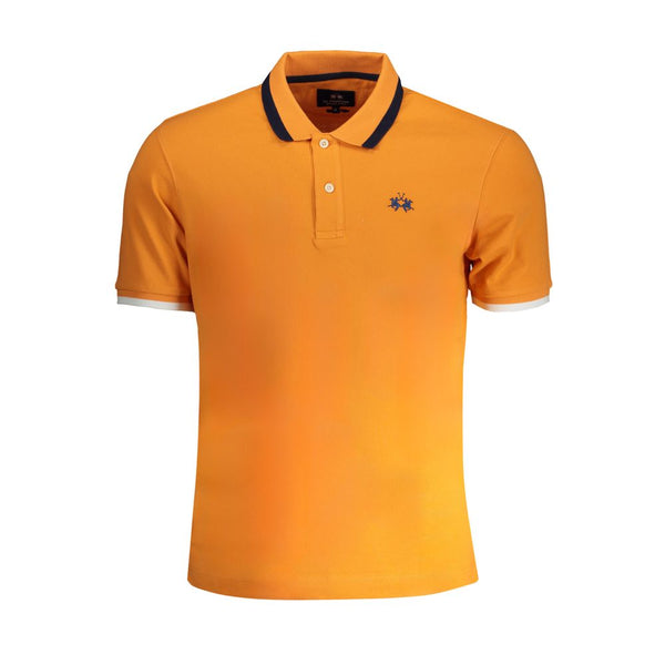 Shirt di polo in cotone arancione