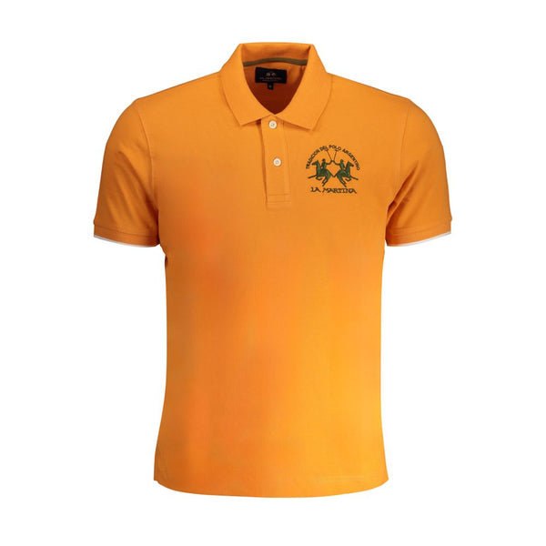 Polo de algodón naranja