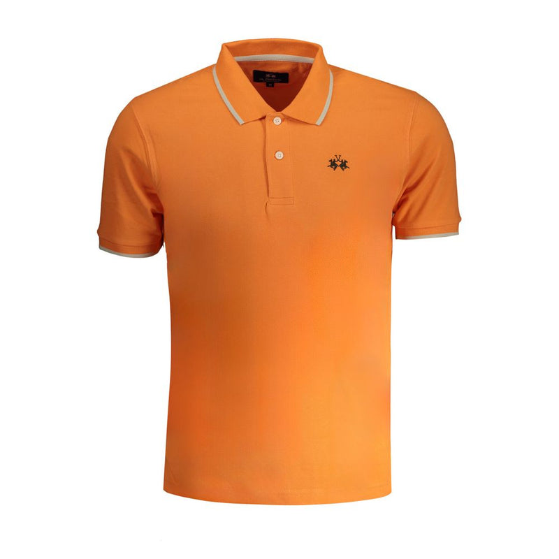 Shirt di polo in cotone arancione