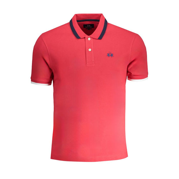 Polo de algodón rojo